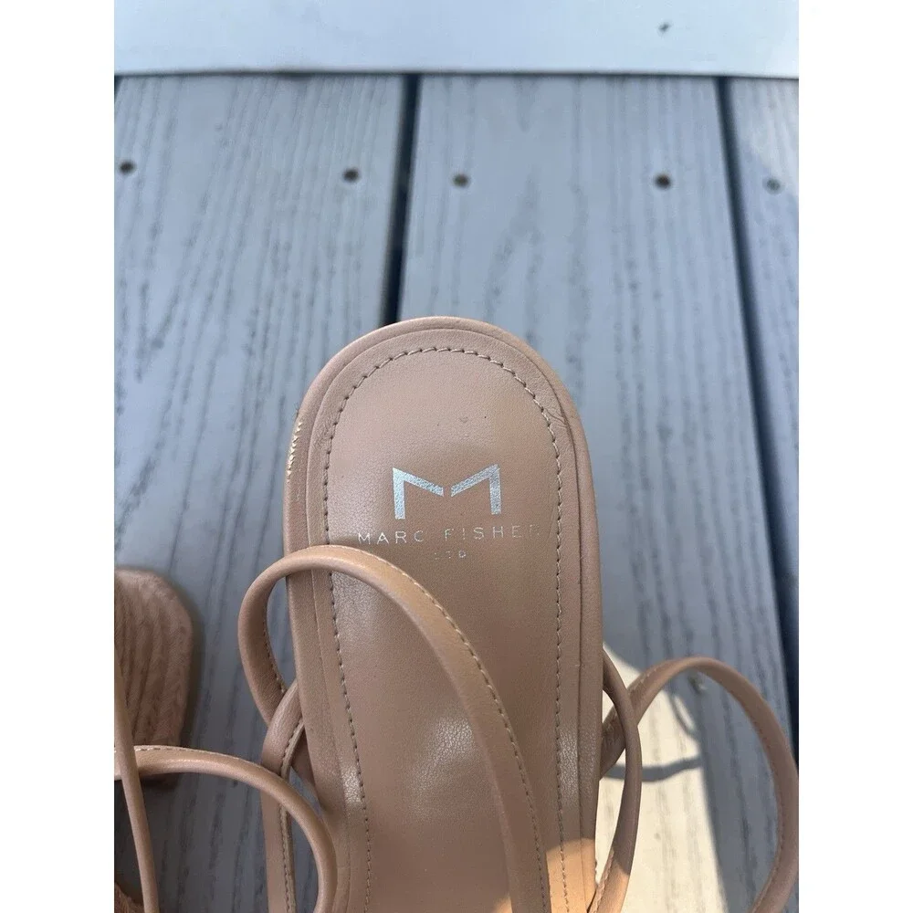 Marc Fisher Chunky Heel Strappy Sandals Women’s Size 10
